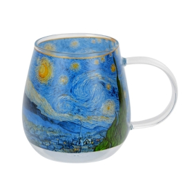 Kubek szklany Starry Nighr - V.van Gogh Kubek szklany Starry Nighr - V.van Gogh