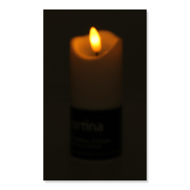 Świeca led na baterie white 1/20/WAX-BAT W