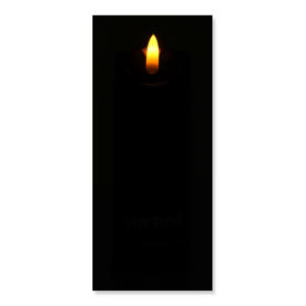 Świeca Led 15cm z bateriami Black 2/20/WAX-BAT B-JM