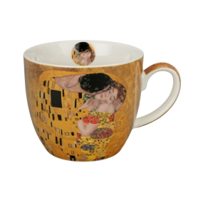 Kubek 460ml w koszyczku THE KISS CLASSIC  G.Klimt