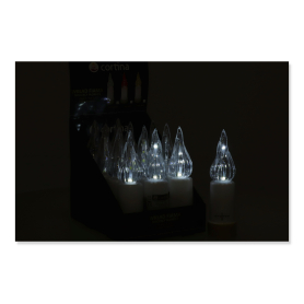 Wkład LED z efektem płomienia z bateriami COOL WHITE 4/25/WZP-BA-CW