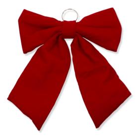 Kokarda świąteczna dekoracyjna OR-BOW-25107-RED