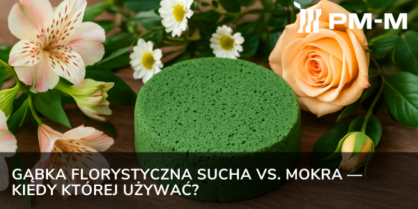 Gąbka florystyczna sucha vs. mokra — kiedy której używać?